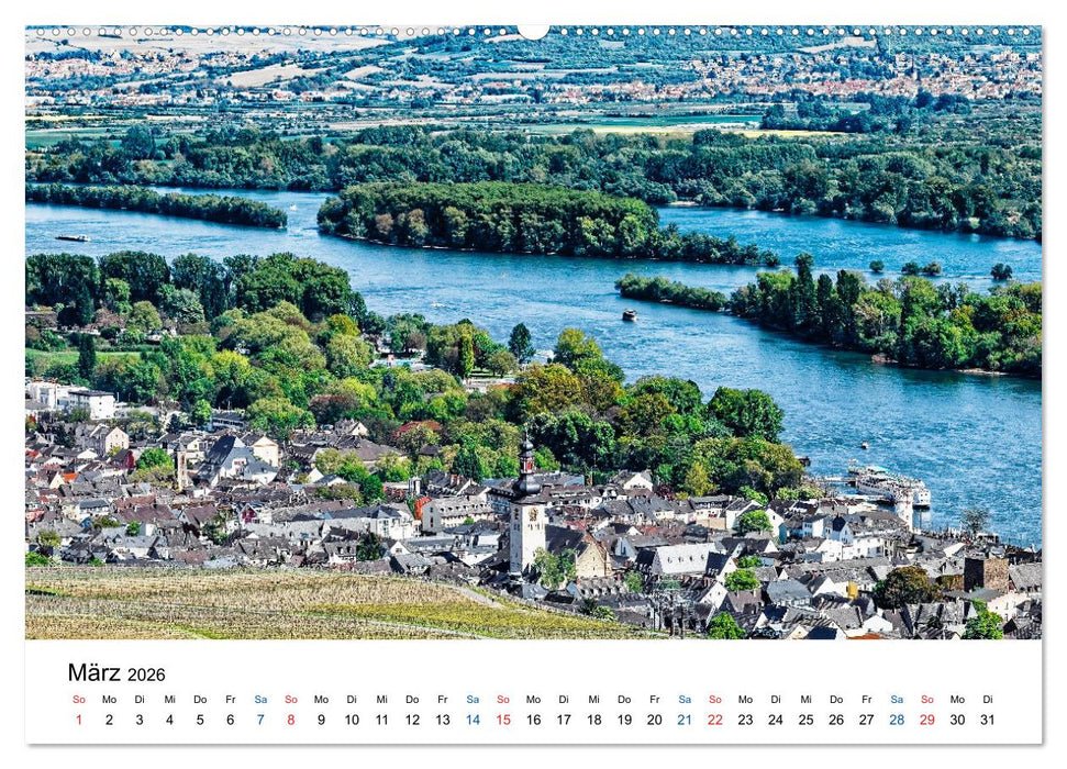 Rheingau - Rhein Riesling Kultur (CALVENDO Premium Wandkalender 2026)