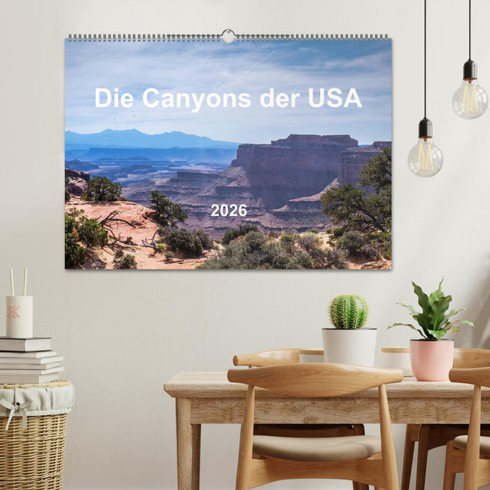 Die Canyons der USA (CALVENDO Wandkalender 2026)