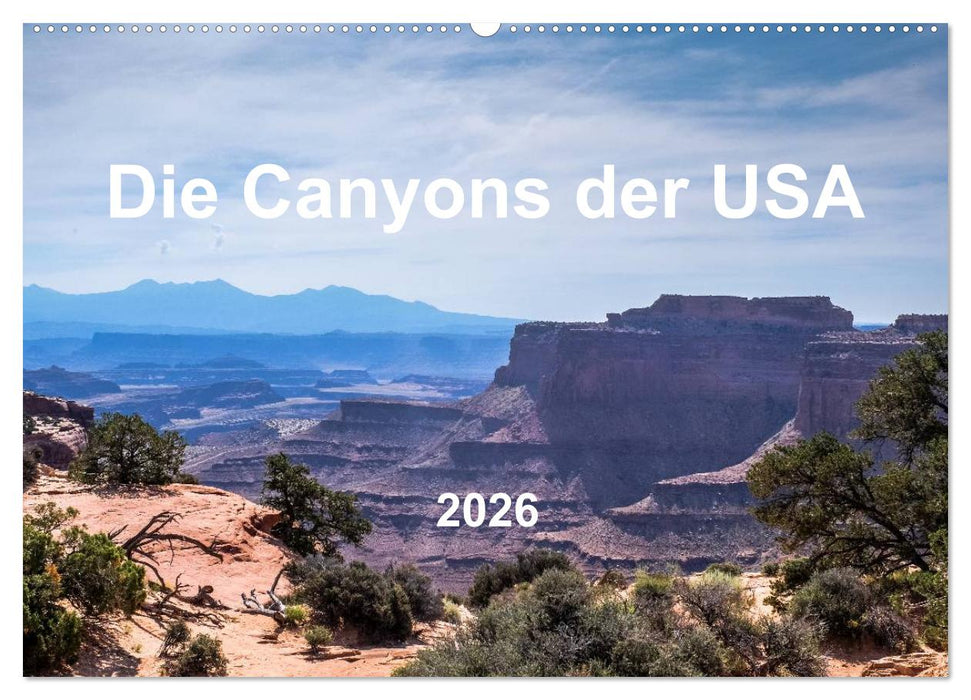 Die Canyons der USA (CALVENDO Wandkalender 2026)
