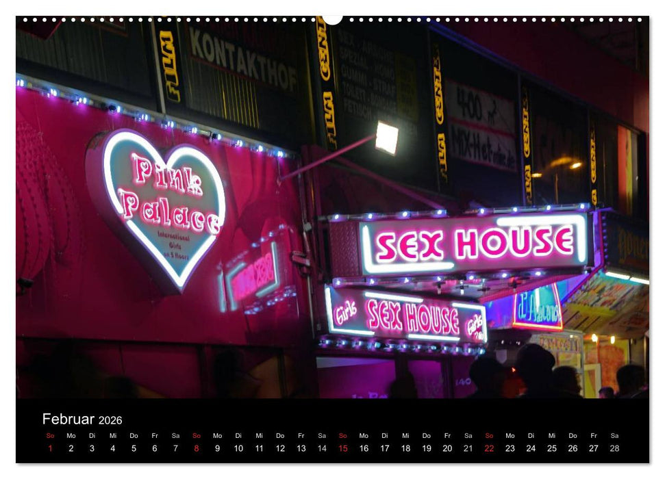 Sündige Meile - Reeperbahnbummel (CALVENDO Wandkalender 2026)