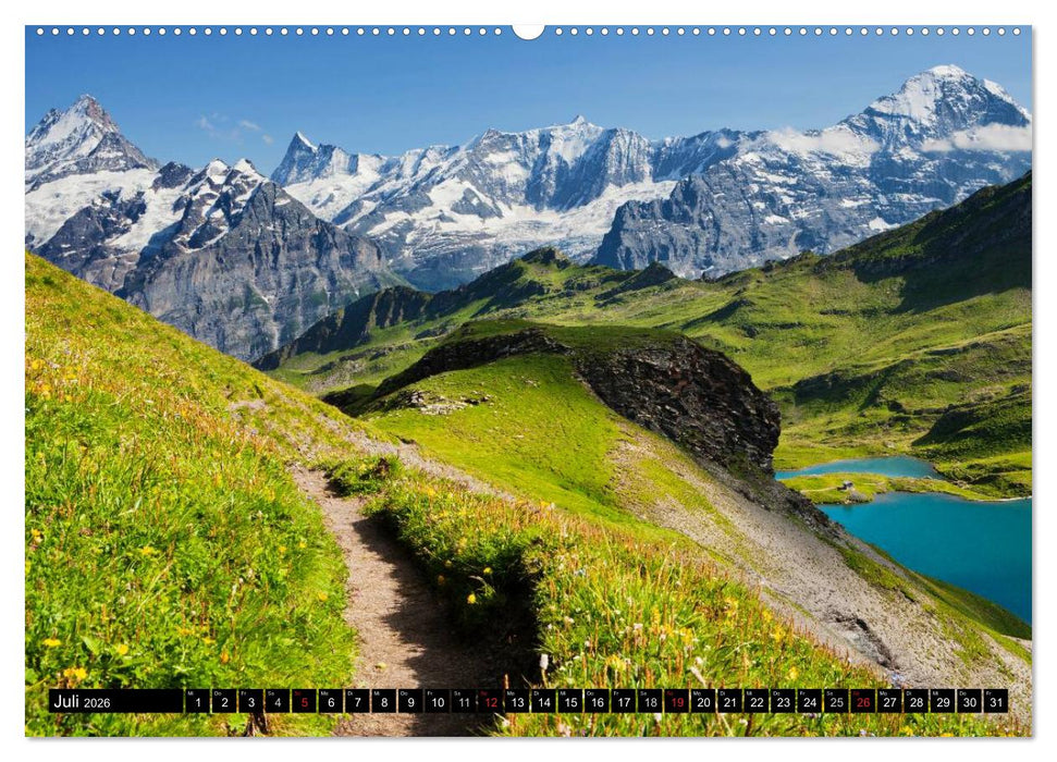 Schweizer Alpen. Natur und Landschaften (CALVENDO Premium Wandkalender 2026)