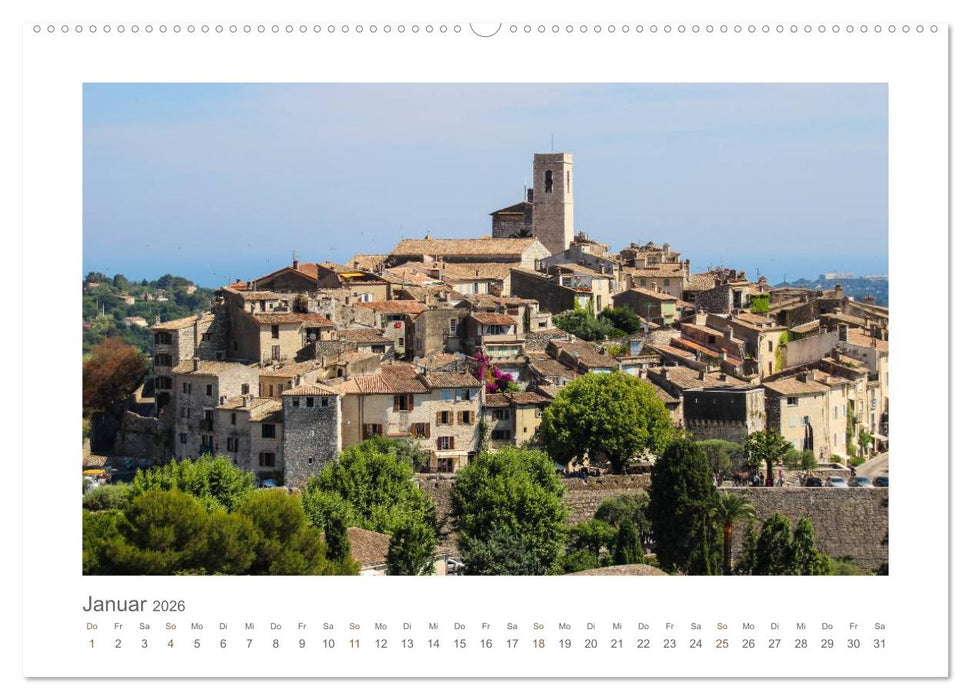 Faszination der Côte d'Azur (CALVENDO Wandkalender 2026)