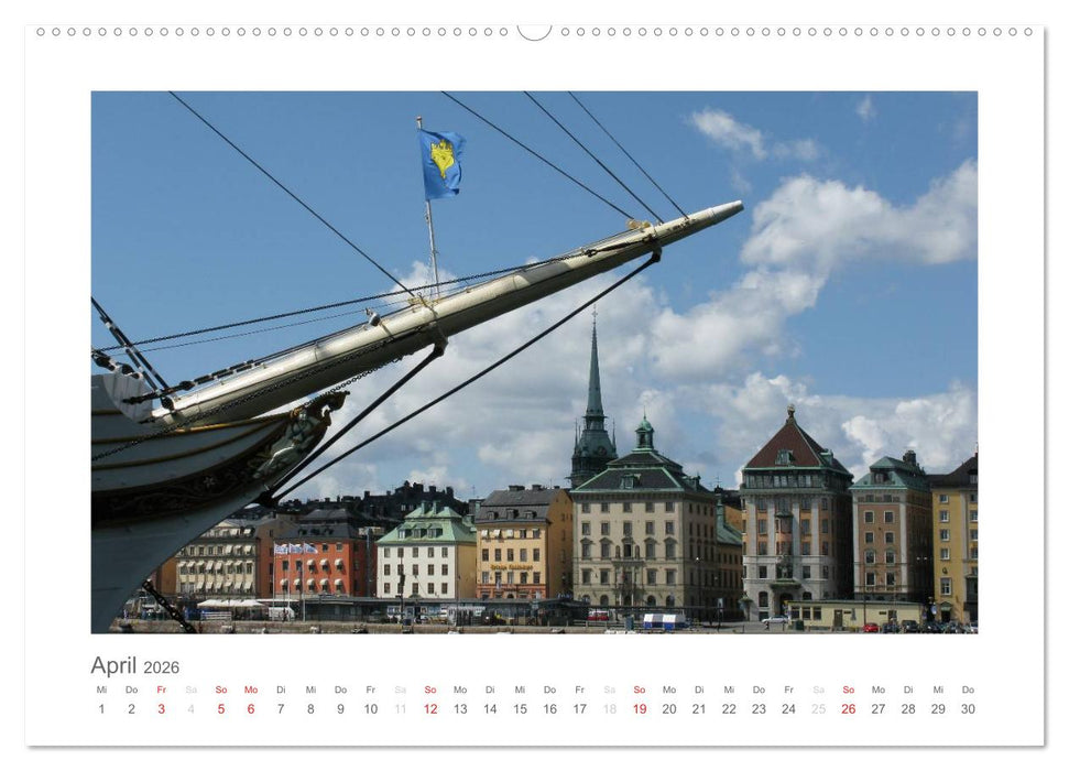 Stockholm - Licht des Nordens (CALVENDO Wandkalender 2026)