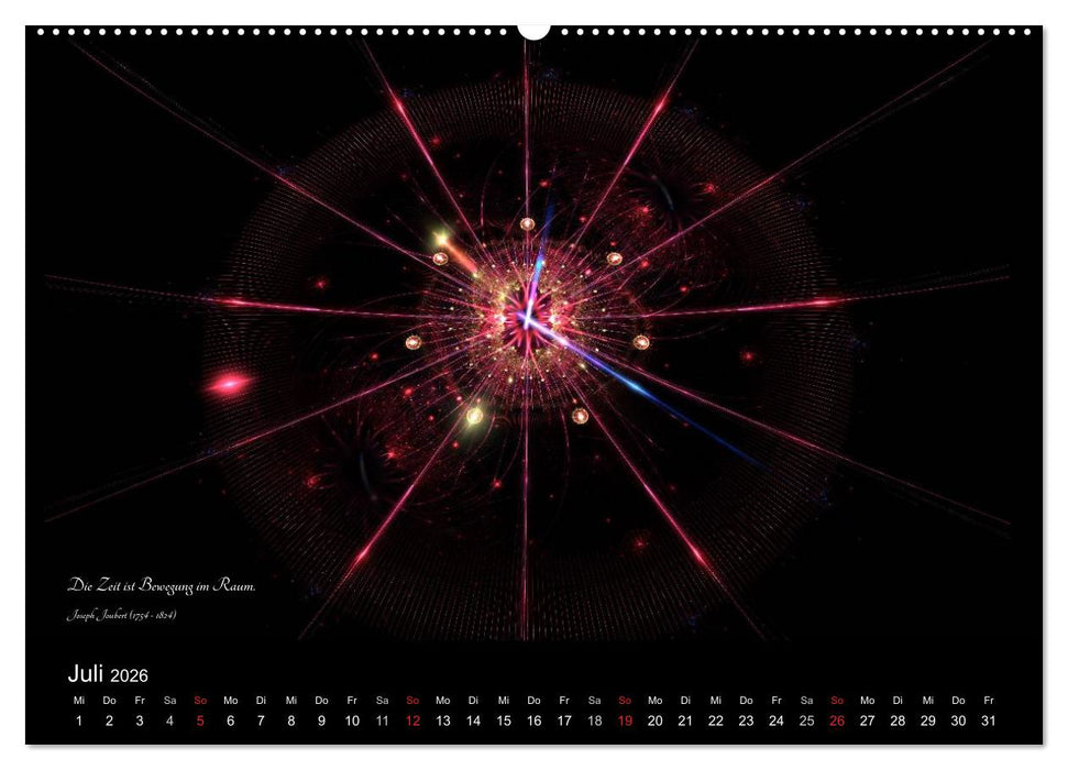 Zeit 2026 - Grafiken und Zitate (CALVENDO Premium Wandkalender 2026)