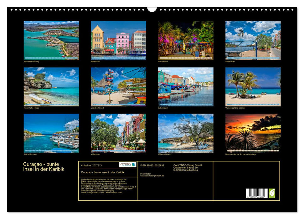 Curaçao - bunte Insel in der Karibik (CALVENDO Wandkalender 2026)