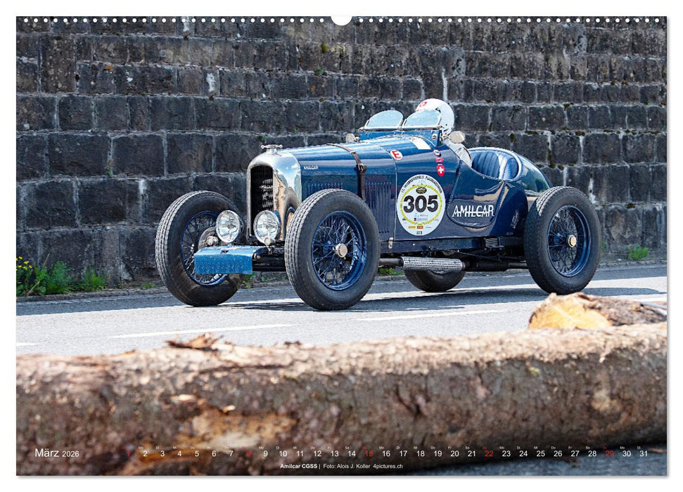 Classic Cars auf Passstrassen 2026 (CALVENDO Wandkalender 2026)