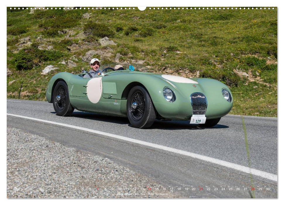 Classic Cars auf Passstrassen 2026 (CALVENDO Wandkalender 2026)