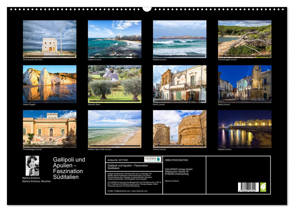 Gallipoli und Apulien - Faszination Süditalien (CALVENDO Wandkalender 2026)