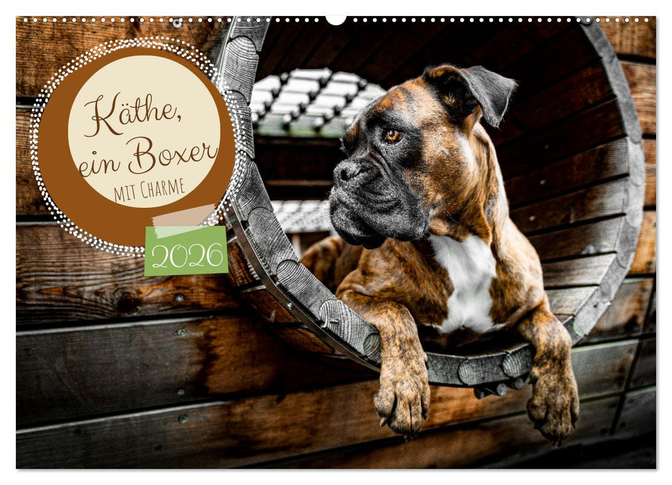 Käthe - ein Boxer mit Charme (CALVENDO Wandkalender 2026)