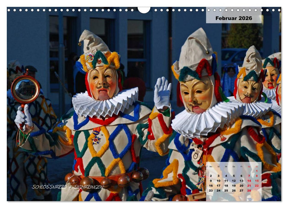 Schwäbisch alemannische Fasnet (CALVENDO Wandkalender 2026)