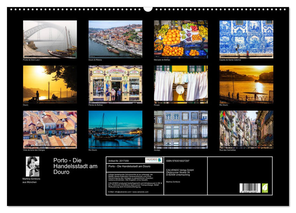 Porto - Die Handelsstadt am Douro (CALVENDO Wandkalender 2026)