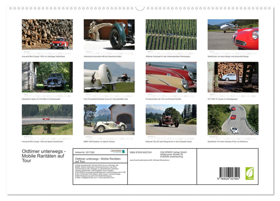Oldtimer unterwegs - Mobile Raritäten auf Tour (CALVENDO Premium Wandkalender 2026)