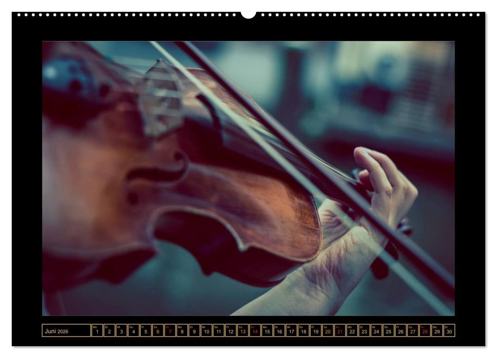 Geige - Bühne frei für ein Reichtum an Klangfarben (CALVENDO Wandkalender 2026)