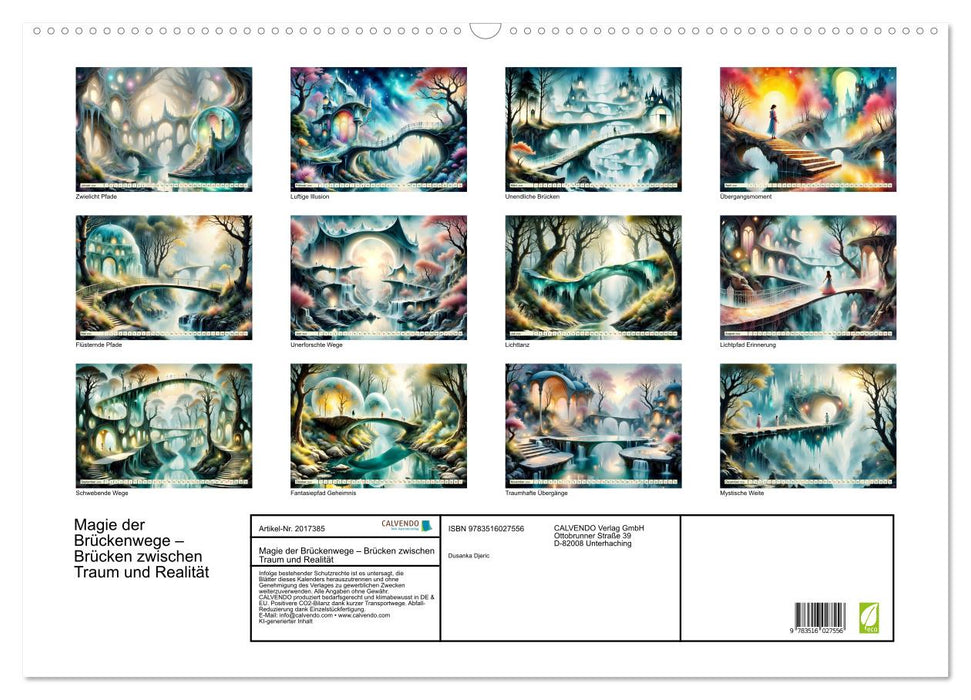Magie der Brückenwege – Brücken zwischen Traum und Realität (CALVENDO Wandkalender 2026)