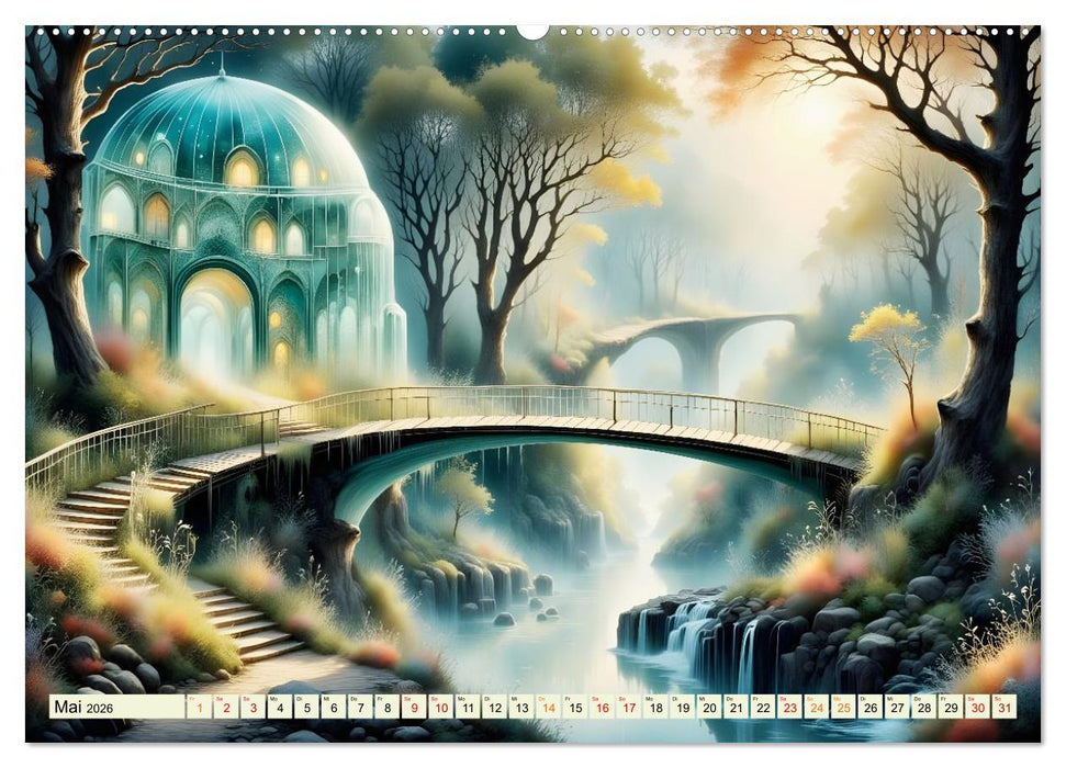 Magie der Brückenwege – Brücken zwischen Traum und Realität (CALVENDO Wandkalender 2026)