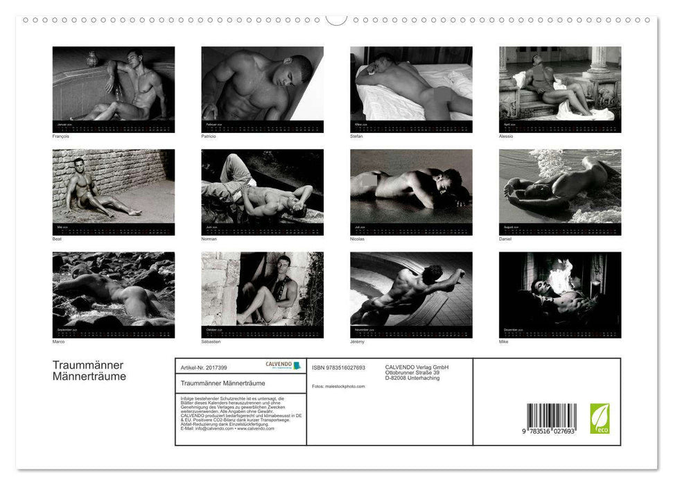 Traummänner Männerträume (CALVENDO Premium Wandkalender 2026)