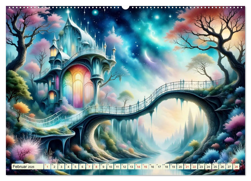 Magie der Brückenwege – Brücken zwischen Traum und Realität (CALVENDO Premium Wandkalender 2026)