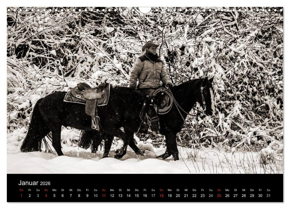 Westernreiten (CALVENDO Wandkalender 2026)