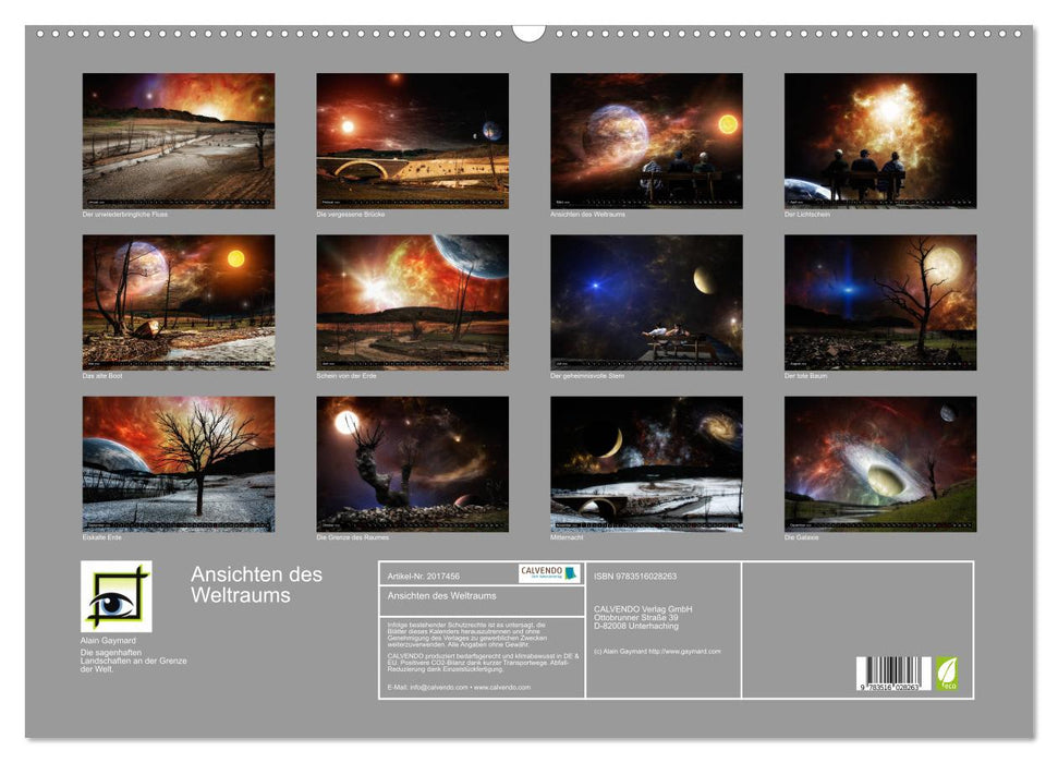 Ansichten des Weltraums (CALVENDO Wandkalender 2026)
