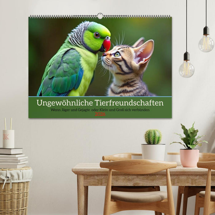 Ungewöhnliche Tierfreundschaften (CALVENDO Wandkalender 2026)