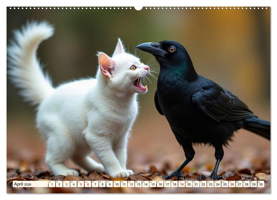 Ungewöhnliche Tierfreundschaften (CALVENDO Wandkalender 2026)