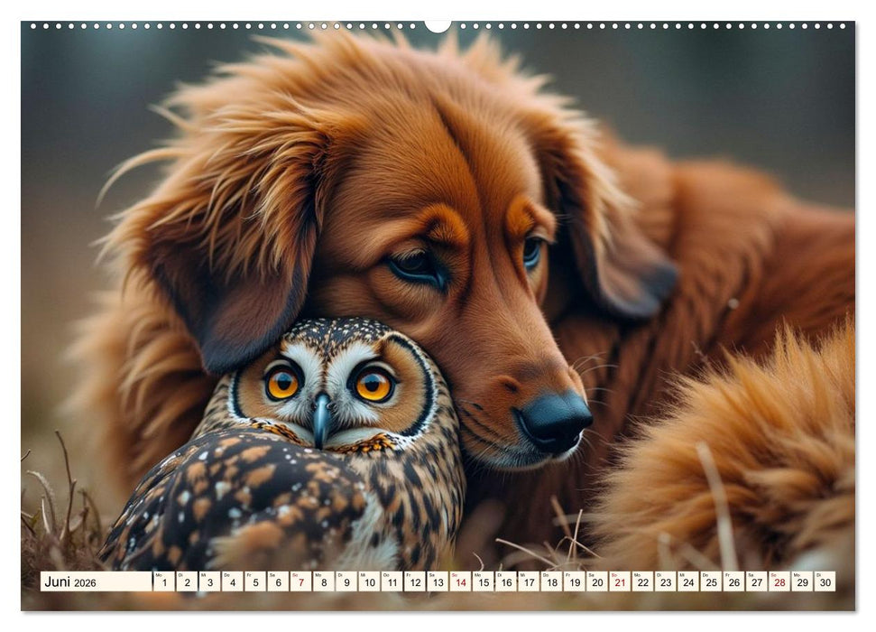 Ungewöhnliche Tierfreundschaften (CALVENDO Wandkalender 2026)