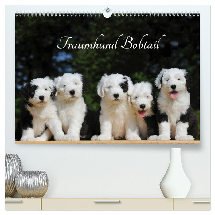 Traumhund Bobtail (CALVENDO Premium Wandkalender 2026)
