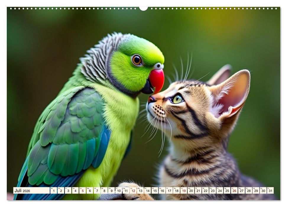 Ungewöhnliche Tierfreundschaften (CALVENDO Premium Wandkalender 2026)