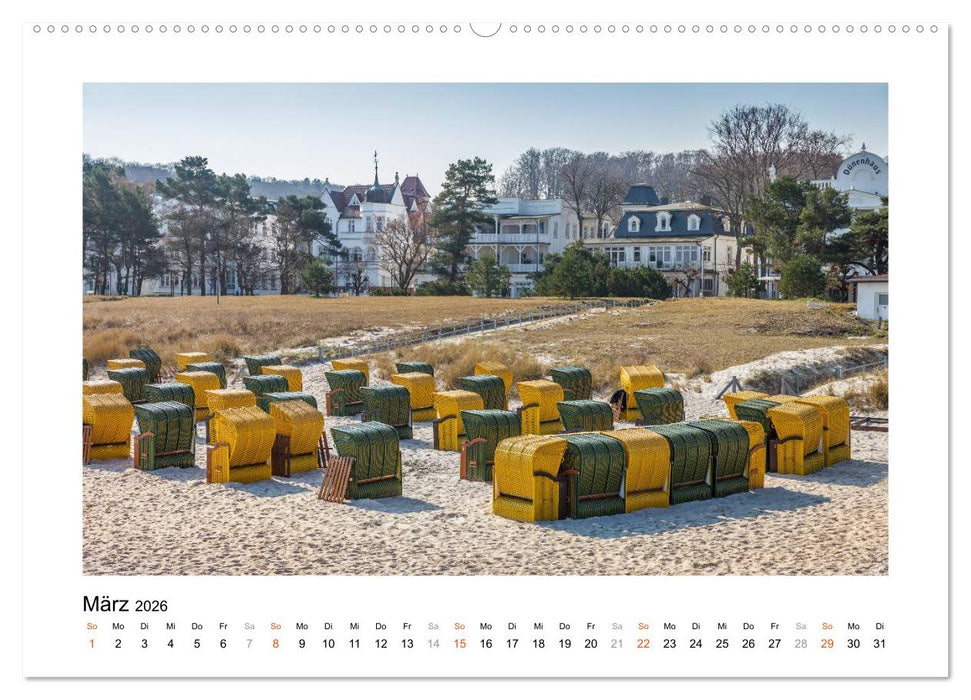Strandkorb Idylle (CALVENDO Premium Wandkalender 2026)
