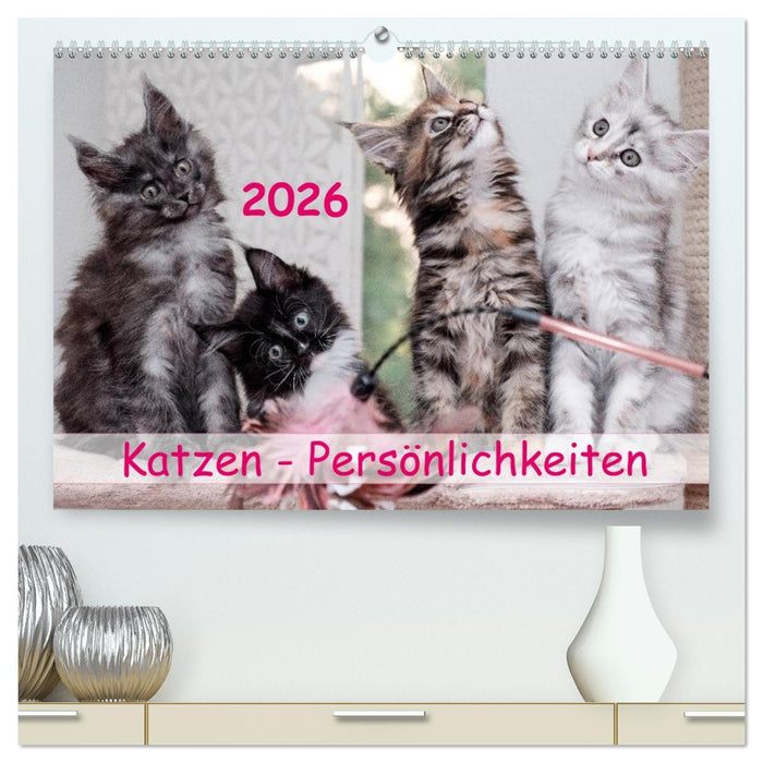 Katzen Persönlichkeiten 2026 (CALVENDO Premium Wandkalender 2026)
