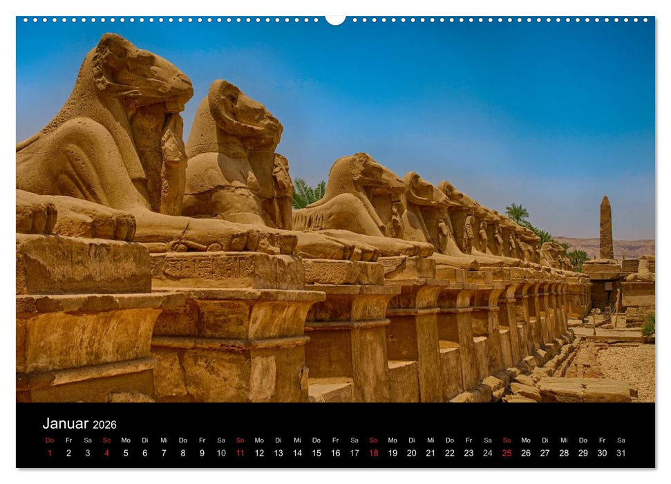 Luxor in Bildern - Auf den Spuren des antiken Ägypten in Theben Ost und Theben West (CALVENDO Wandkalender 2026)