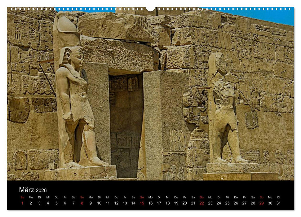 Luxor in Bildern - Auf den Spuren des antiken Ägypten in Theben Ost und Theben West (CALVENDO Wandkalender 2026)