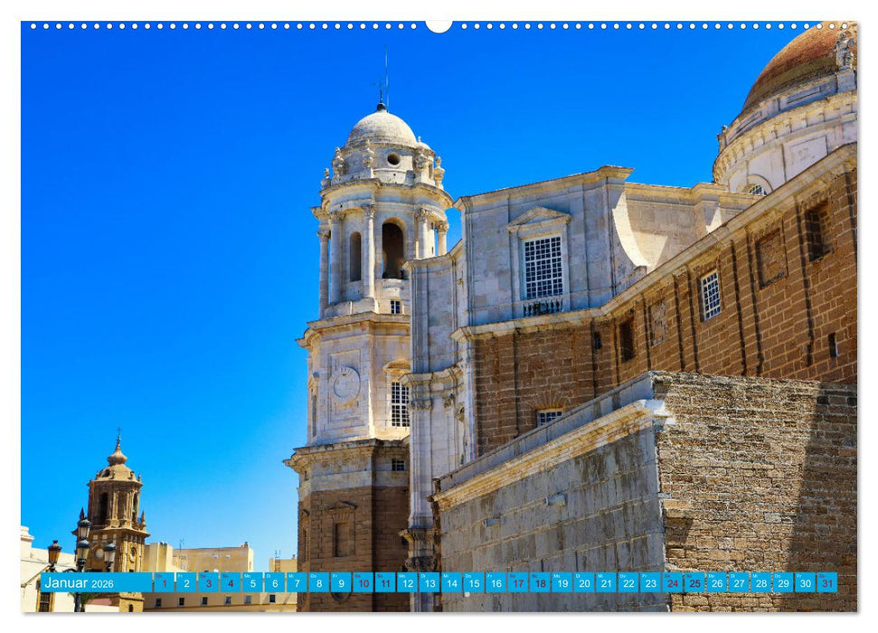 Cádiz Spüre die frische Meeresbrise (CALVENDO Premium Wandkalender 2026)