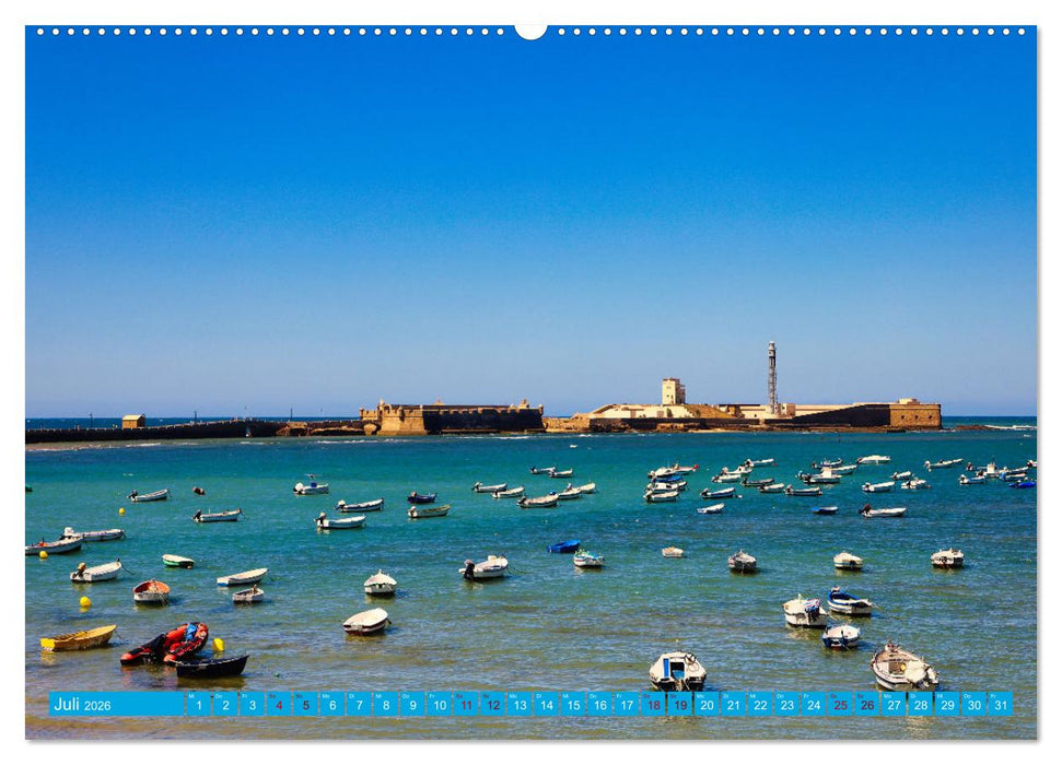 Cádiz Spüre die frische Meeresbrise (CALVENDO Premium Wandkalender 2026)