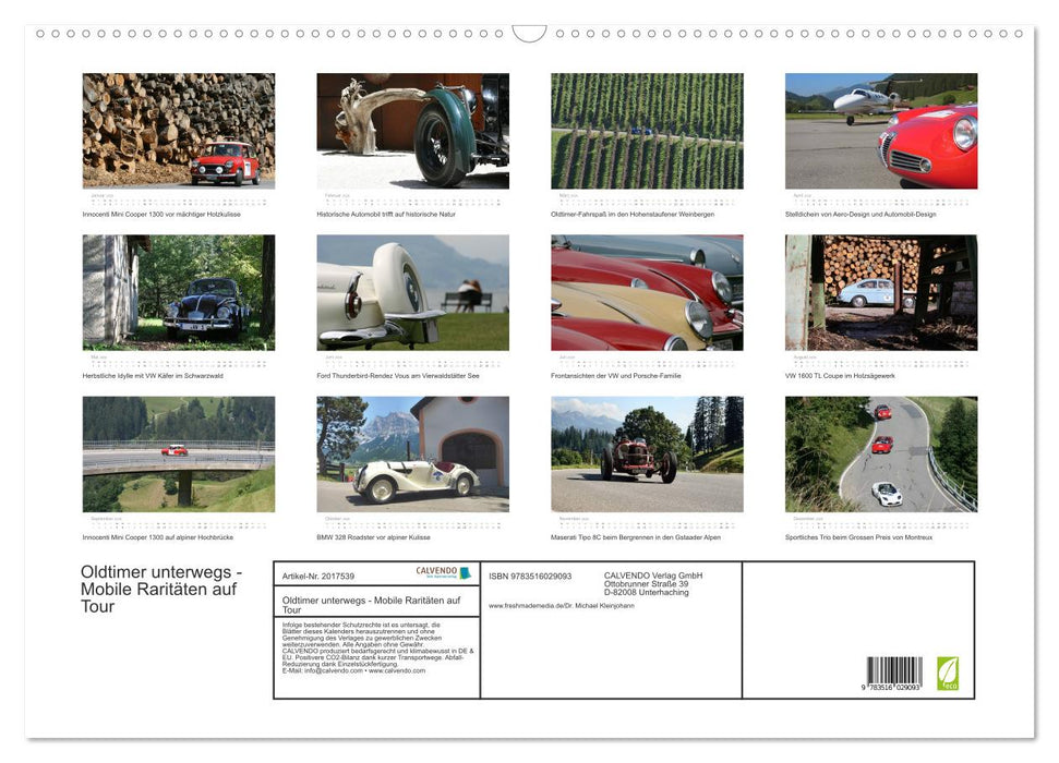 Oldtimer unterwegs - Mobile Raritäten auf Tour (CALVENDO Wandkalender 2026)