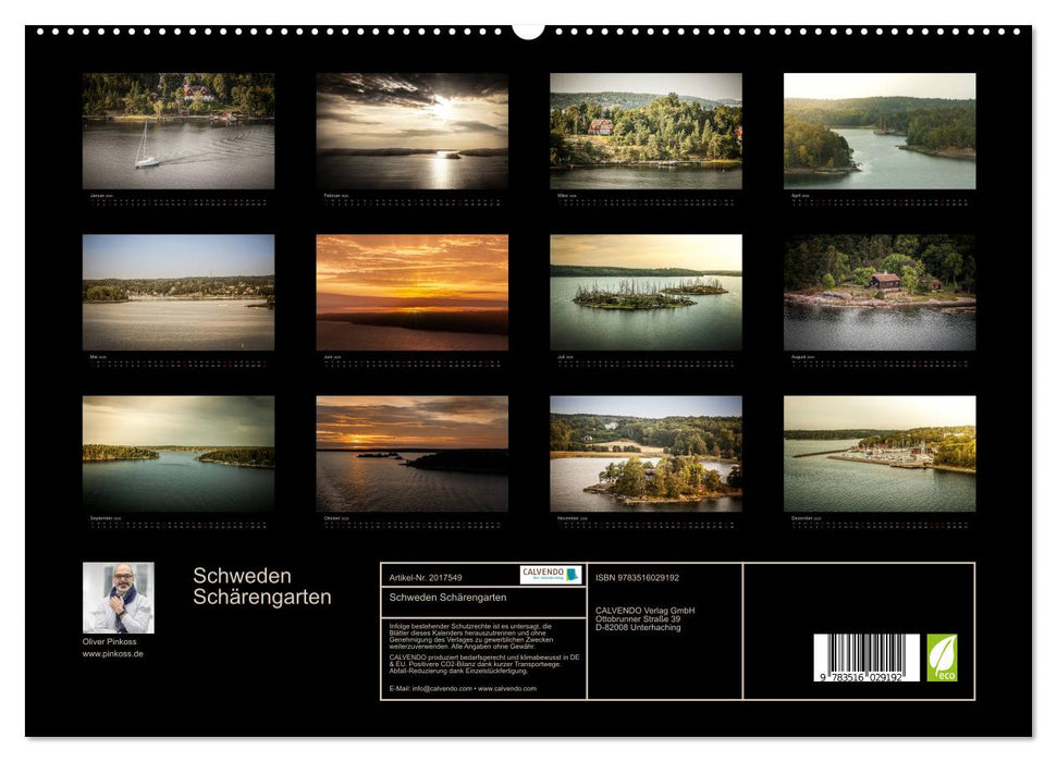 Schweden Schärengarten (CALVENDO Premium Wandkalender 2026)