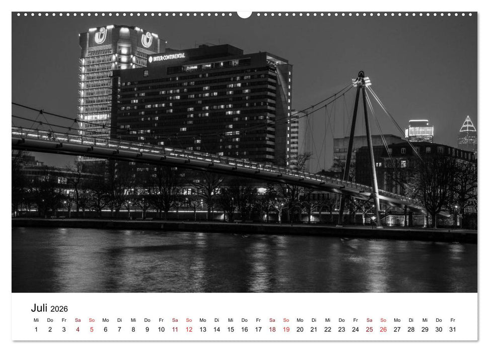 Frankfurt am Main bei Tag und Nacht (CALVENDO Premium Wandkalender 2026)