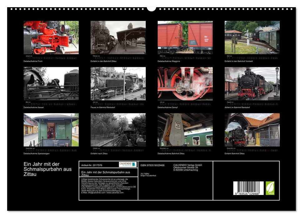Ein Jahr mit der Schmalspurbahn aus Zittau (CALVENDO Premium Wandkalender 2026)
