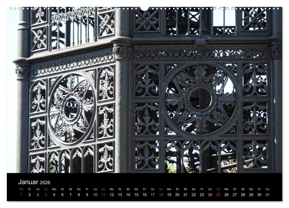 Der Gusseiserne Turm zu Löbau (CALVENDO Premium Wandkalender 2026)