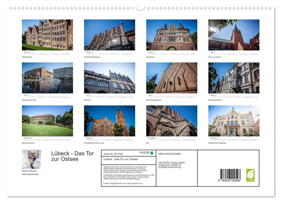 Lübeck - Das Tor zur Ostsee (CALVENDO Premium Wandkalender 2026)