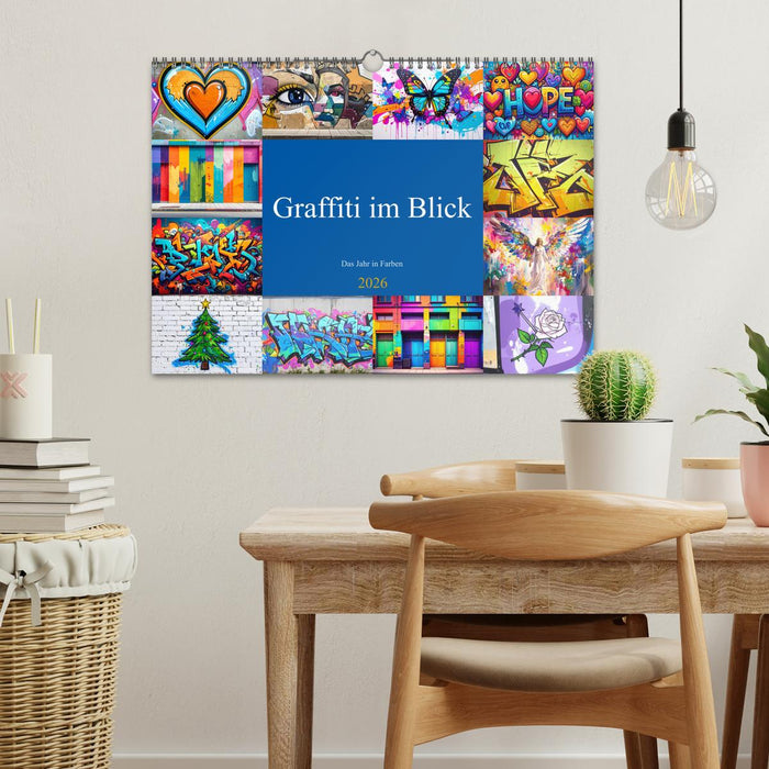 Graffiti im Blick – Das Jahr in Farben (CALVENDO Wandkalender 2026)
