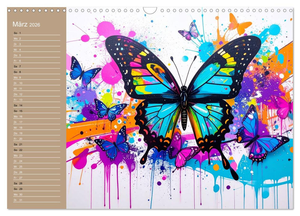 Graffiti im Blick – Das Jahr in Farben (CALVENDO Wandkalender 2026)