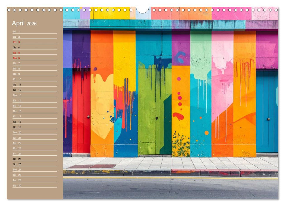 Graffiti im Blick – Das Jahr in Farben (CALVENDO Wandkalender 2026)