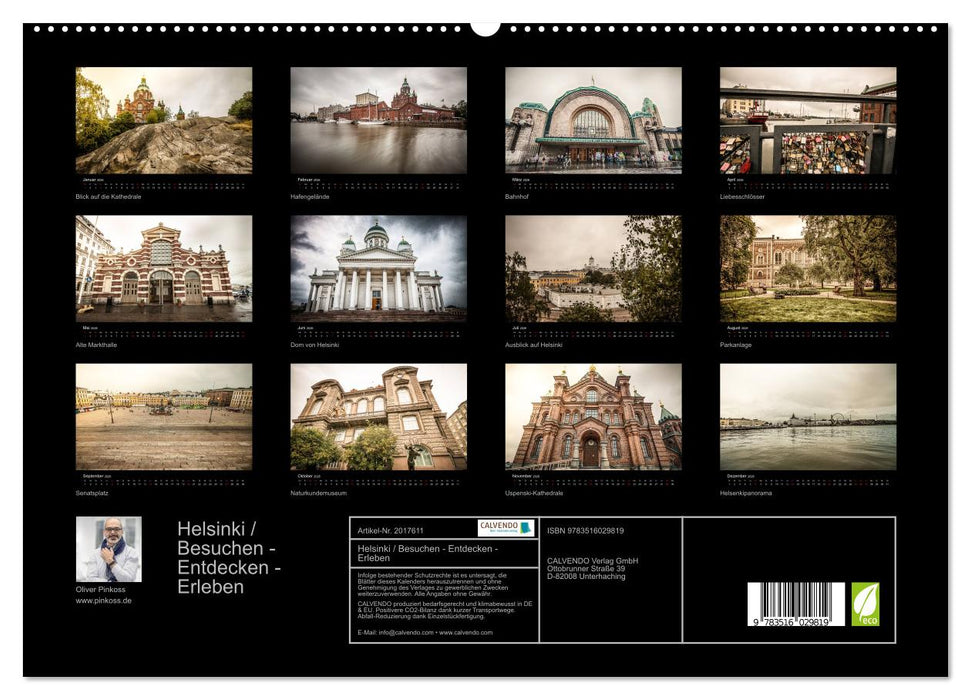 Helsinki / Besuchen - Entdecken - Erleben (CALVENDO Premium Wandkalender 2026)