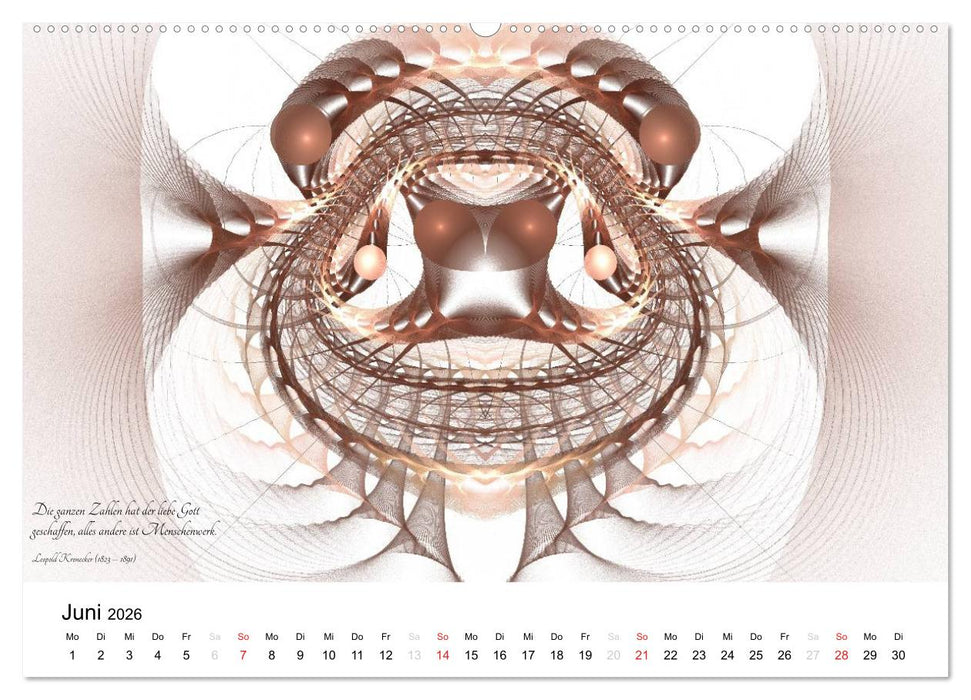 Mathematik - Grafiken und Zitate 2026 (CALVENDO Premium Wandkalender 2026)