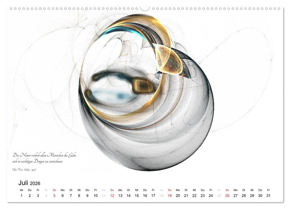 Mathematik - Grafiken und Zitate 2026 (CALVENDO Premium Wandkalender 2026)