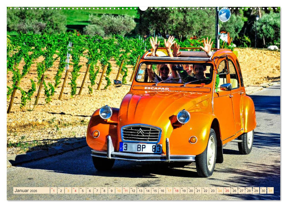 Citroën 2CV - die Ente (CALVENDO Premium Wandkalender 2026)