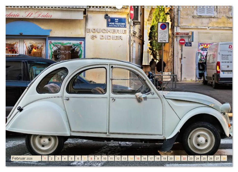 Citroën 2CV - die Ente (CALVENDO Premium Wandkalender 2026)