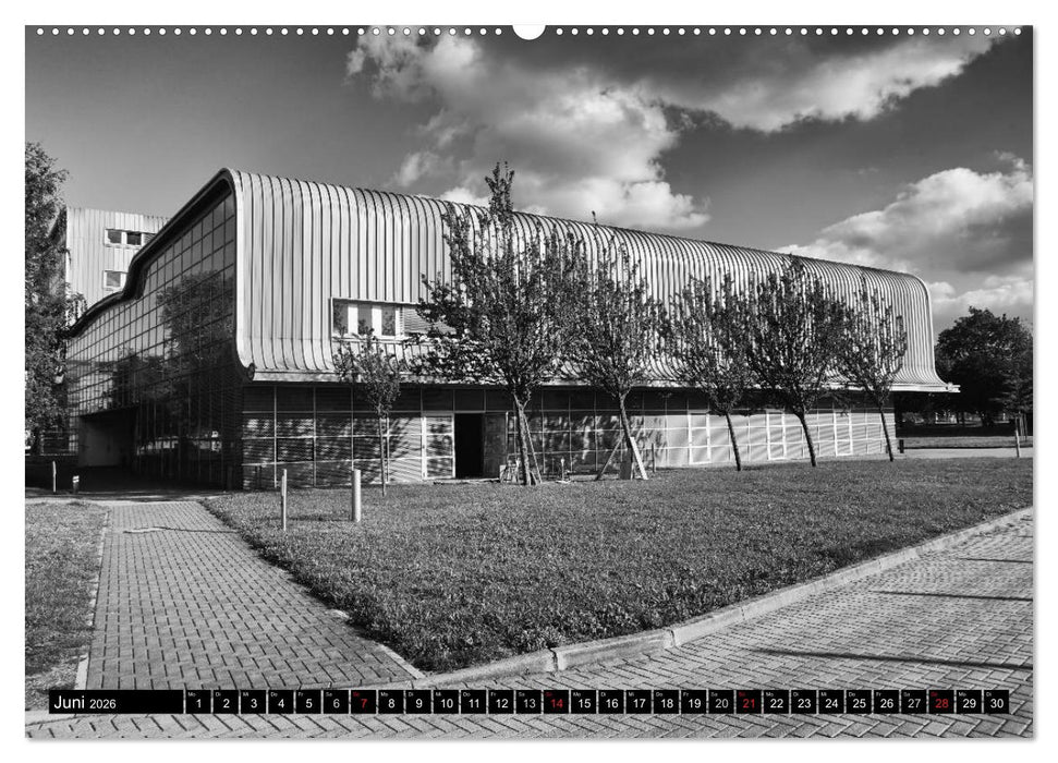 Magdeburg in Schwarz - Weiß (CALVENDO Premium Wandkalender 2026)