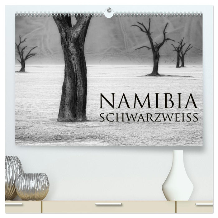 Namibia schwarzweiß (CALVENDO Premium Wandkalender 2026)